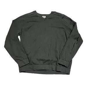 Vintage L.L Bean Regular Cashmere Forest Green V-Neck Pullover Sweater Men's XL